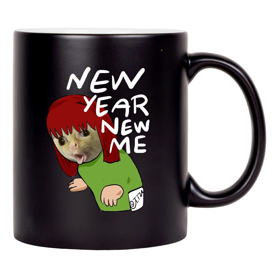 X-MAS μαύρη κούπα New Year